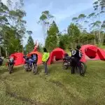 Puluhan Pengguna Honda CB150X Touring dan Camping di Cikole