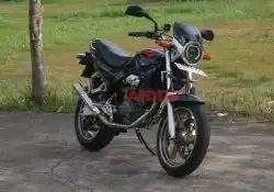 GALERI: Honda Tiger Hedon Pakai Komponen Moge Tampil Gambot!