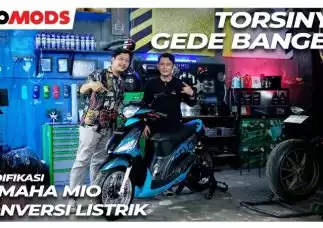 VIDEO: Cobain Yamaha Mio Listrik Punya Atenx Katros | OtoMods - Indonesia