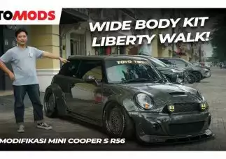 VIDEO: Mini Cooper S Dibikin Kekar Pakai Body Kit Liberty Walk | OtoMods - Indonesia