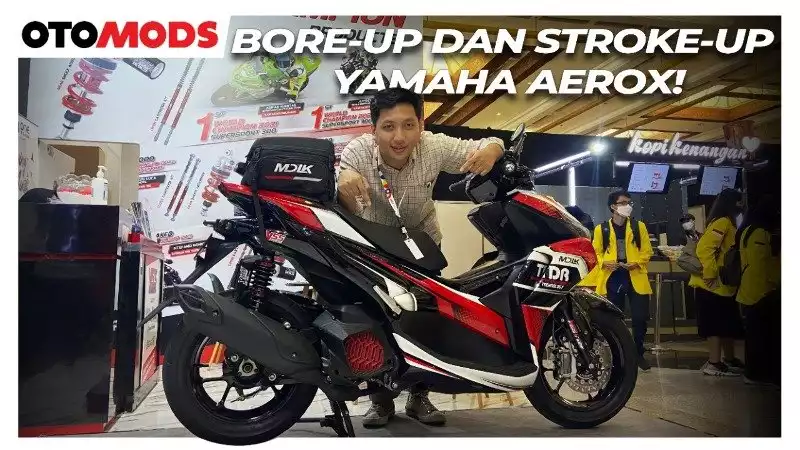 VIDEO: Bikin Yamaha Aerox Jadi 200 CC Pakai Bore-Up Kit TDR | OtoMods - Indonesia