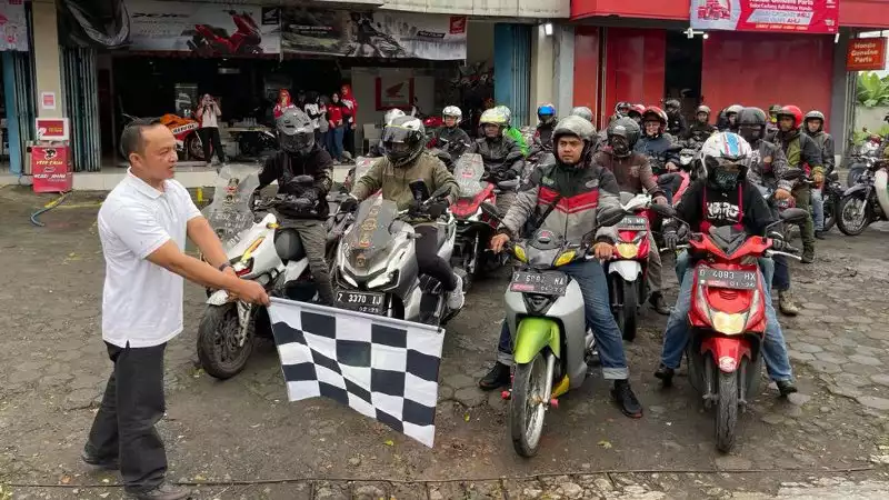 Komunitas Ikatan Motor Honda Jawa Barat Bikin Kemah di Tasikmalaya