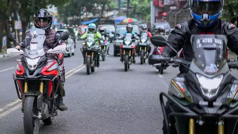 Puluhan Bikers Ikatan Honda Motor Sukabumi Hadiri Kopdargab