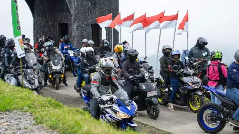 Rayakan Kemerdekaan, Komunitas Yamaha Jawa tengah dan Yogyakarta Adakan Touring